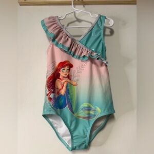 Disney “The Little Mermaid” Kids One Piece Swimsuit - Pink and Aqua size 7/8